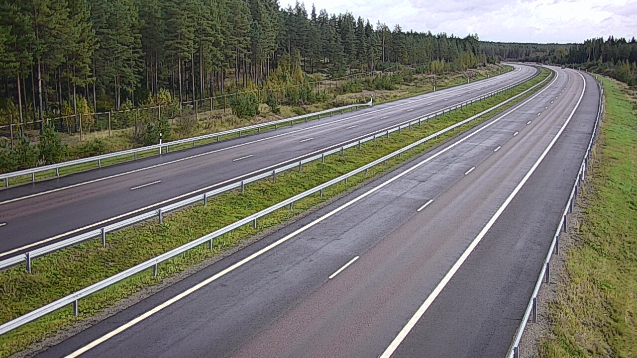 Weather Camera Image Väg 7 Vederlax, Vaalimaan tunneli, väst, Virolahti, Kymenlaakso