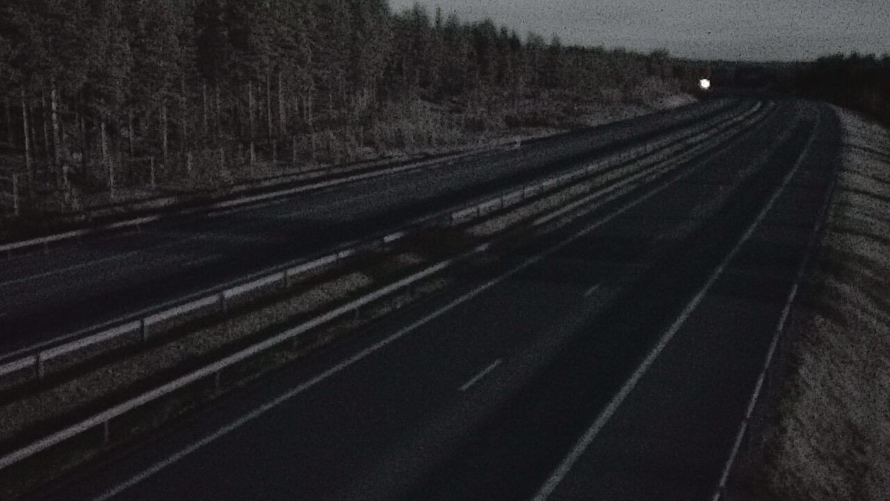 Weather Camera Image Väg 7 Vederlax, Vaalimaan tunneli, väst, Virolahti, Kymenlaakso
