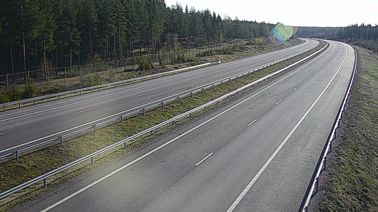 Weather Camera Image Väg 7 Vederlax, Vaalimaan tunneli, väst, Virolahti, Kymenlaakso