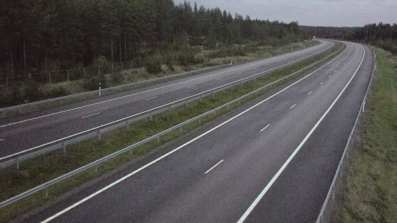 Weather Camera Image Väg 7 Vederlax, Vaalimaan tunneli, väst, Virolahti, Kymenlaakso