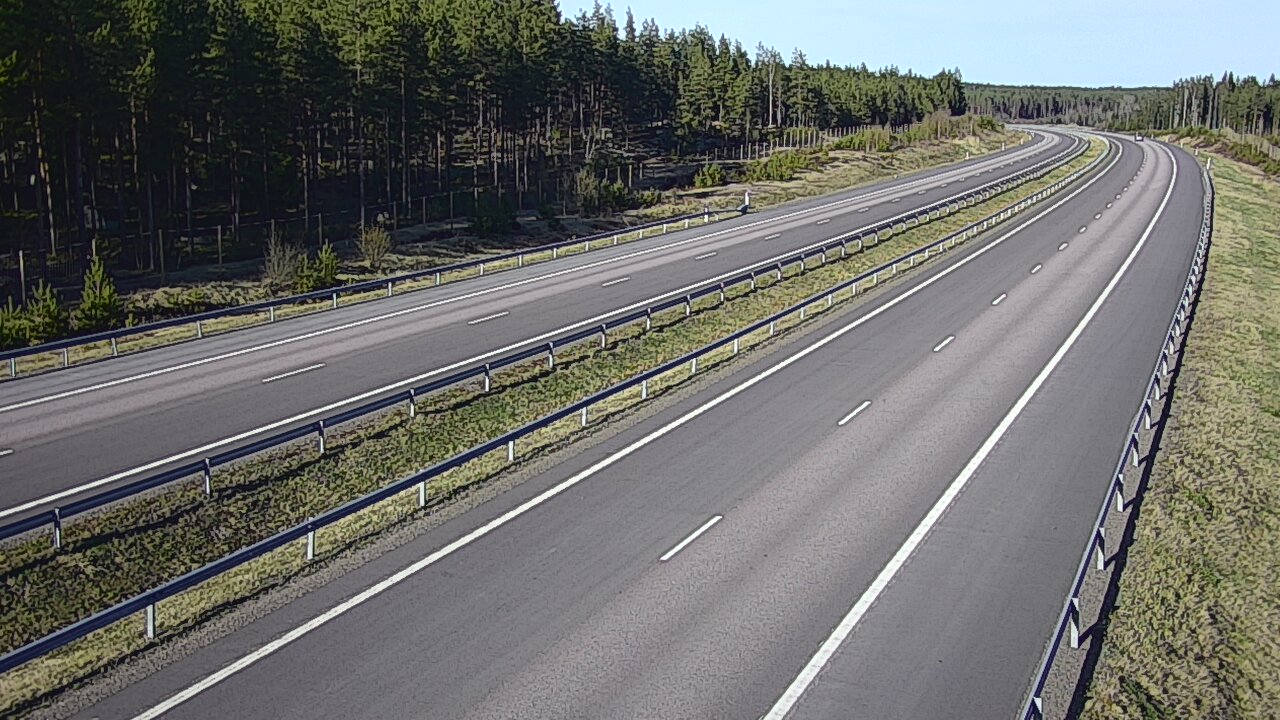 Weather Camera Image Väg 7 Vederlax, Vaalimaan tunneli, väst, Virolahti, Kymenlaakso