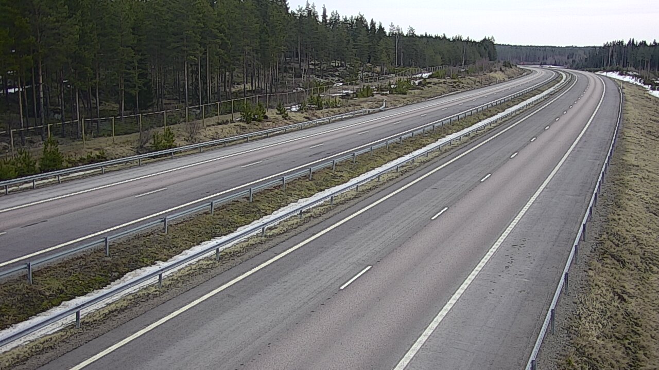 Weather Camera Image Väg 7 Vederlax, Vaalimaan tunneli, väst, Virolahti, Kymenlaakso