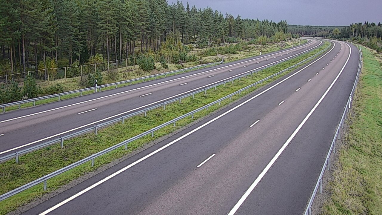 Weather Camera Image Väg 7 Vederlax, Vaalimaan tunneli, väst, Virolahti, Kymenlaakso