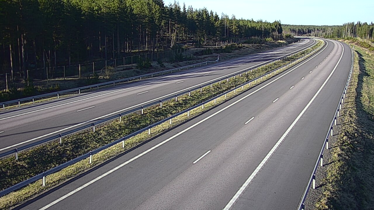 Weather Camera Image Väg 7 Vederlax, Vaalimaan tunneli, väst, Virolahti, Kymenlaakso