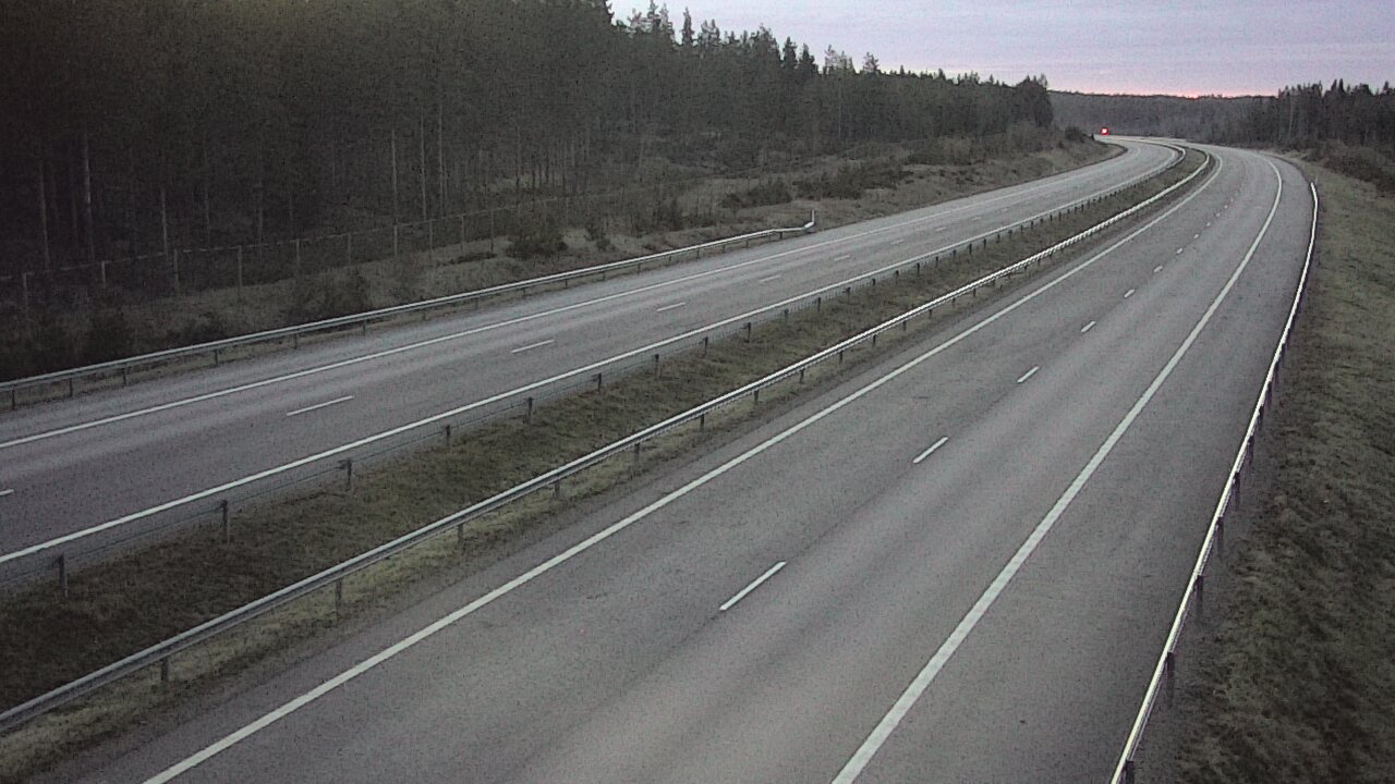 Weather Camera Image Väg 7 Vederlax, Vaalimaan tunneli, väst, Virolahti, Kymenlaakso