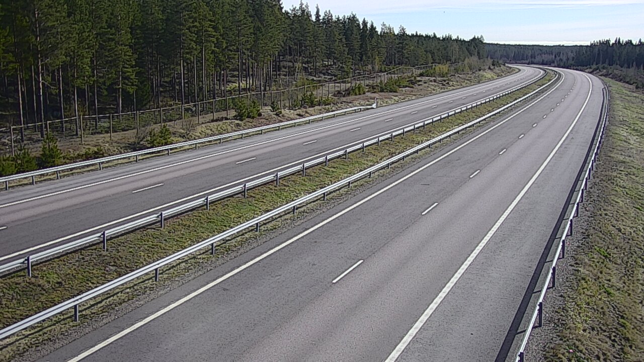 Weather Camera Image Väg 7 Vederlax, Vaalimaan tunneli, väst, Virolahti, Kymenlaakso