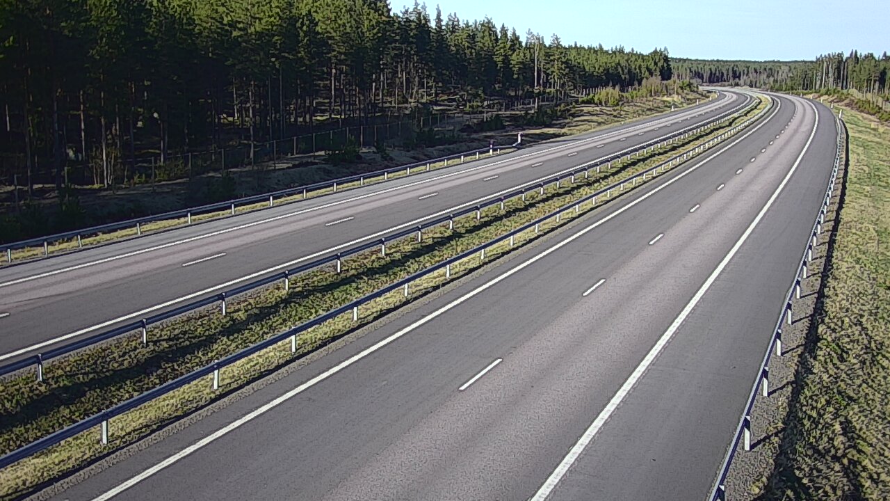 Weather Camera Image Väg 7 Vederlax, Vaalimaan tunneli, väst, Virolahti, Kymenlaakso