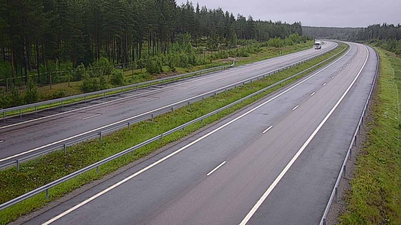 Weather Camera Image Väg 7 Vederlax, Vaalimaan tunneli, väst, Virolahti, Kymenlaakso