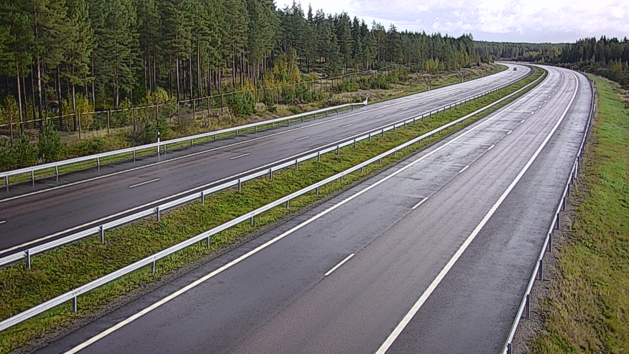 Weather Camera Image Väg 7 Vederlax, Vaalimaan tunneli, väst, Virolahti, Kymenlaakso
