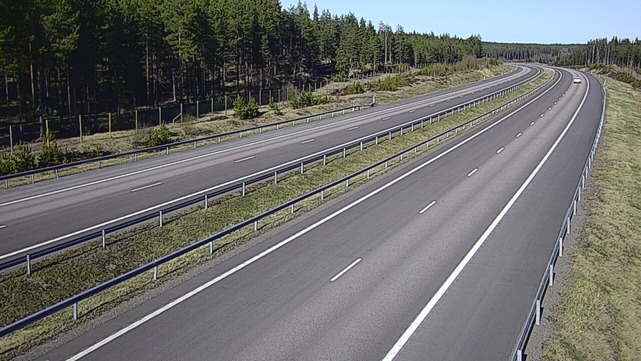 Weather Camera Image Väg 7 Vederlax, Vaalimaan tunneli, väst, Virolahti, Kymenlaakso