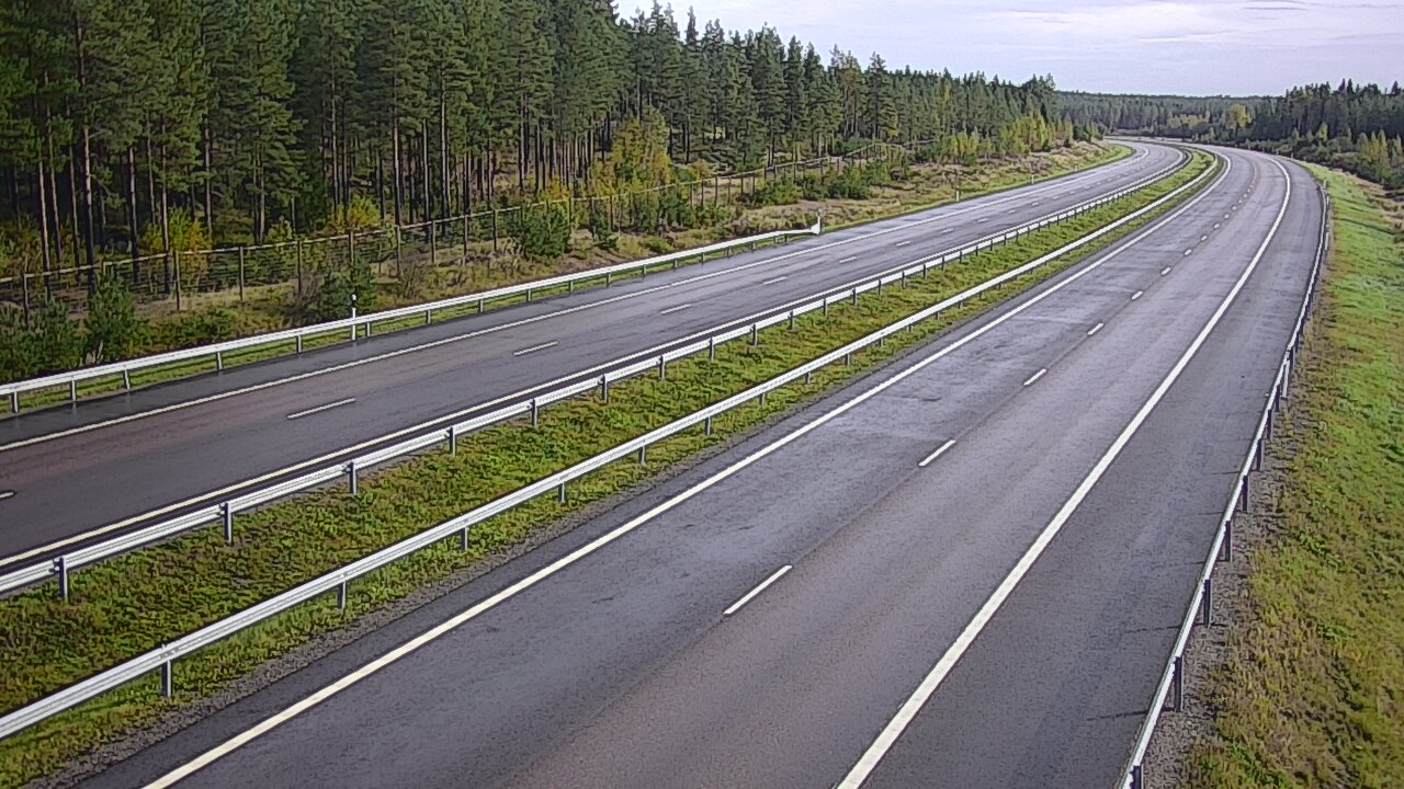 Weather Camera Image Väg 7 Vederlax, Vaalimaan tunneli, väst, Virolahti, Kymenlaakso