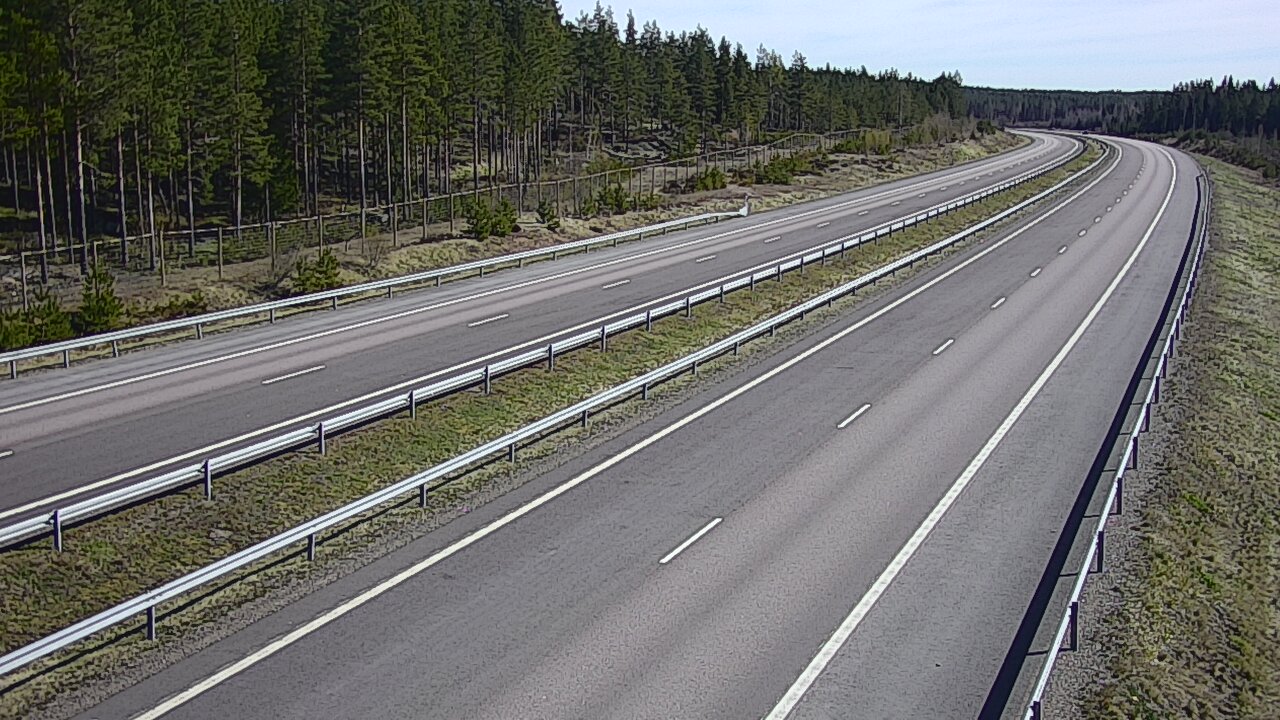Weather Camera Image Väg 7 Vederlax, Vaalimaan tunneli, väst, Virolahti, Kymenlaakso