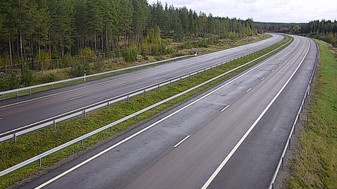 Weather Camera Image Väg 7 Vederlax, Vaalimaan tunneli, väst, Virolahti, Kymenlaakso