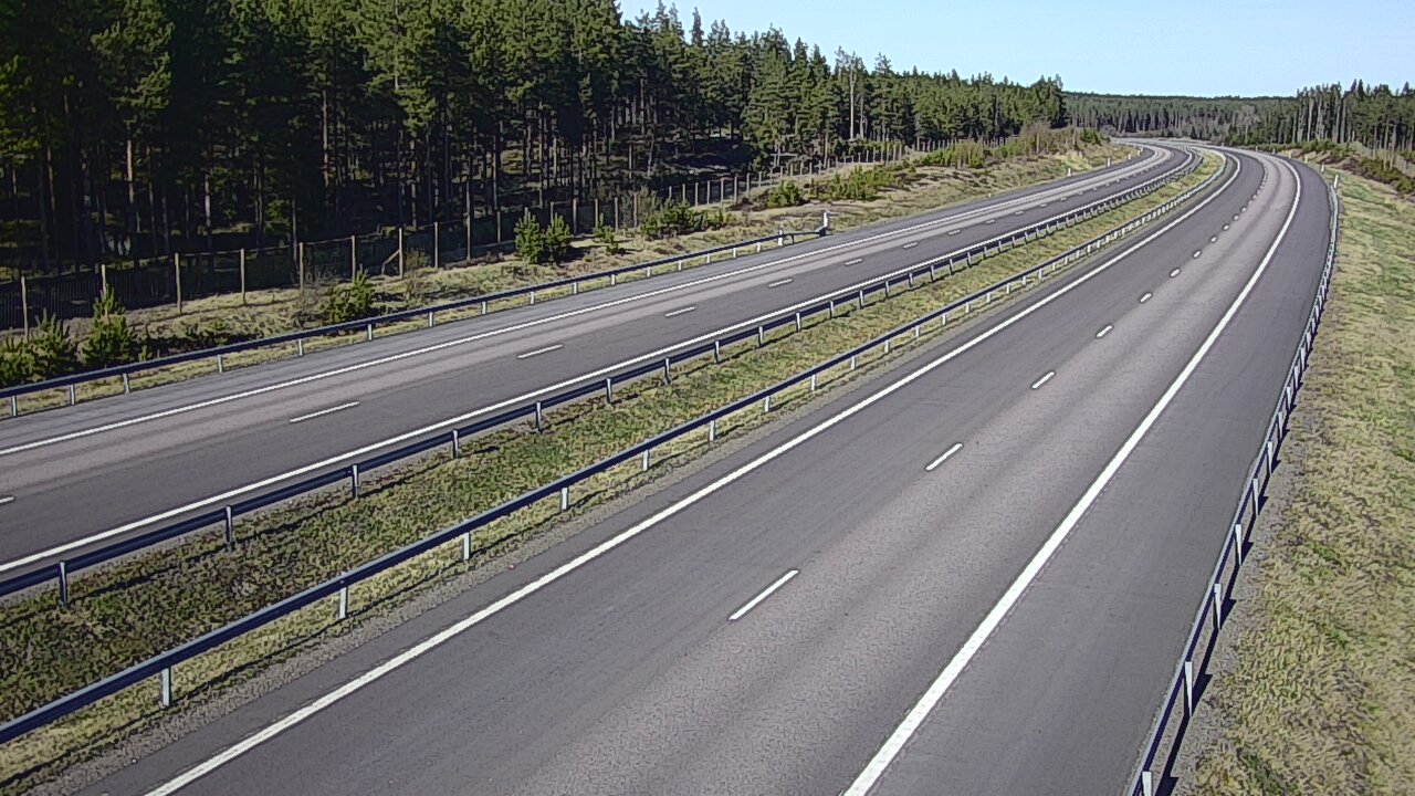 Weather Camera Image Väg 7 Vederlax, Vaalimaan tunneli, väst, Virolahti, Kymenlaakso