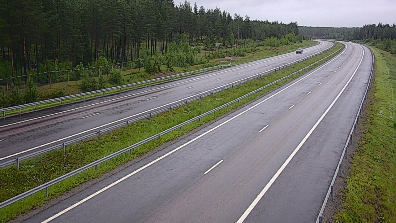 Weather Camera Image Väg 7 Vederlax, Vaalimaan tunneli, väst, Virolahti, Kymenlaakso