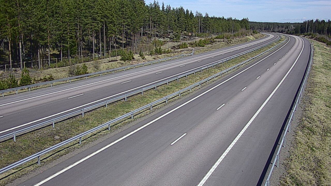 Weather Camera Image Väg 7 Vederlax, Vaalimaan tunneli, väst, Virolahti, Kymenlaakso