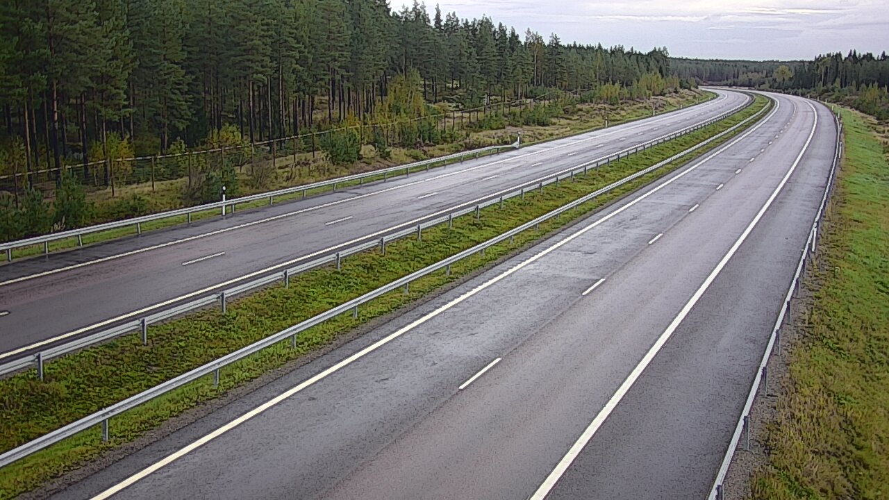 Weather Camera Image Väg 7 Vederlax, Vaalimaan tunneli, väst, Virolahti, Kymenlaakso