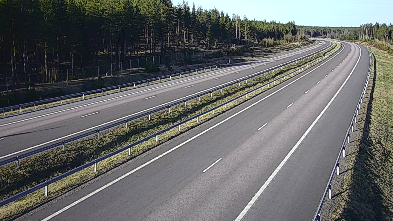 Weather Camera Image Väg 7 Vederlax, Vaalimaan tunneli, väst, Virolahti, Kymenlaakso