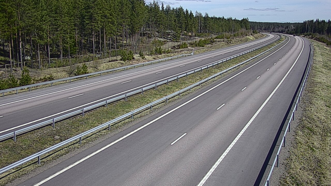 Weather Camera Image Väg 7 Vederlax, Vaalimaan tunneli, väst, Virolahti, Kymenlaakso