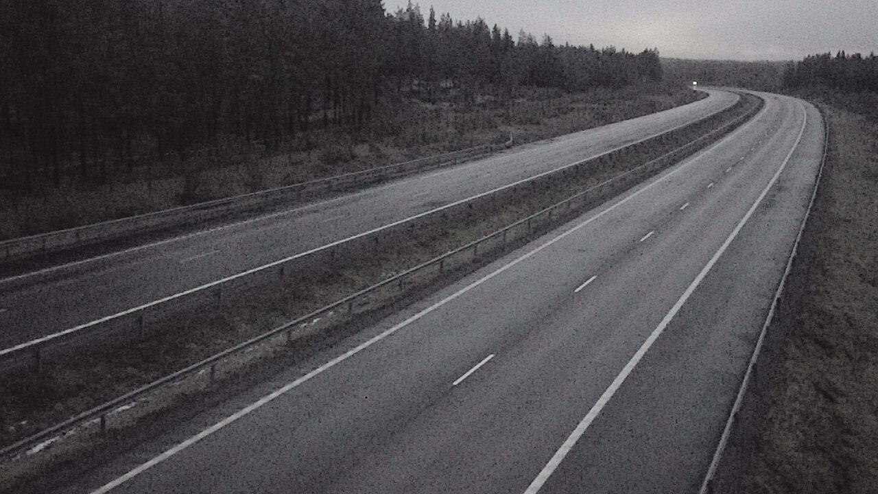 Weather Camera Image Väg 7 Vederlax, Vaalimaan tunneli, väst, Virolahti, Kymenlaakso