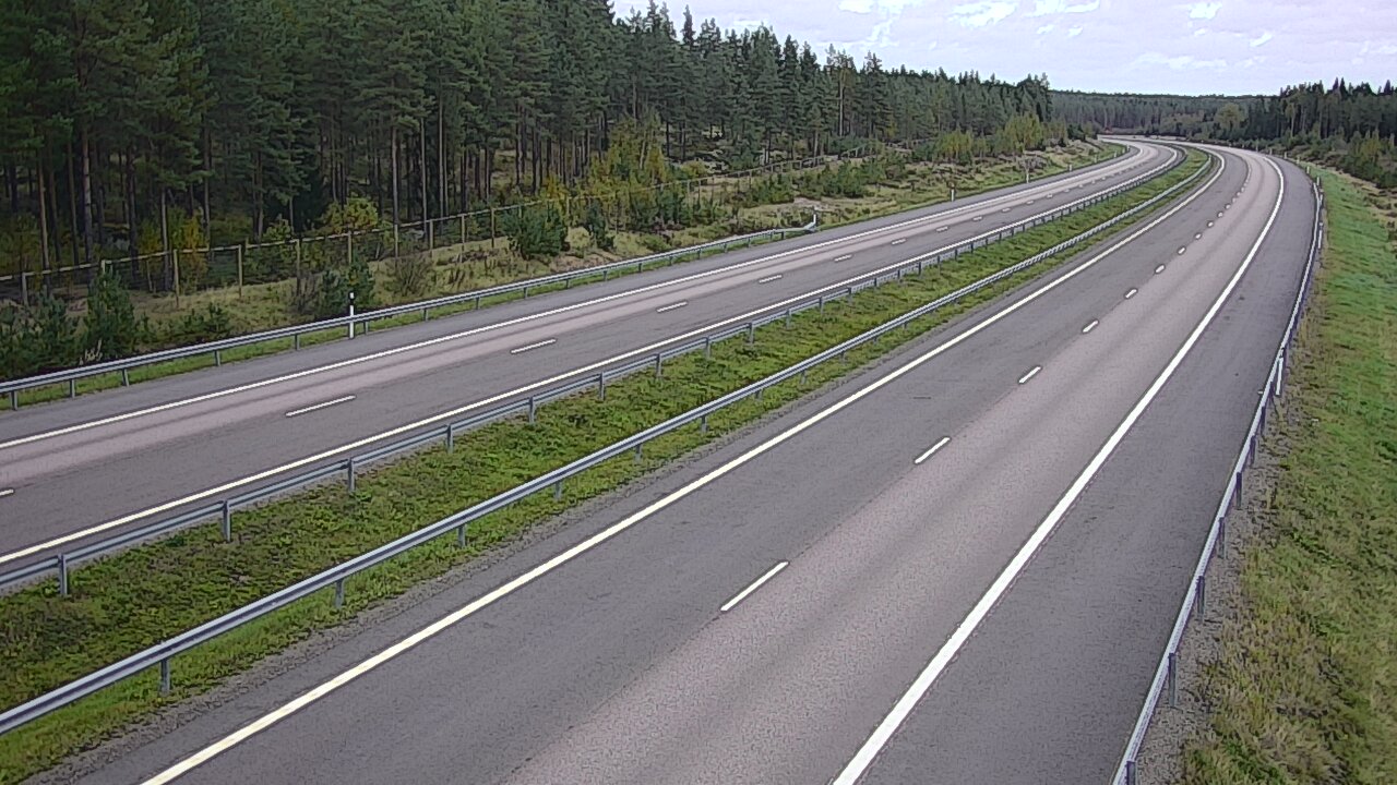Weather Camera Image Väg 7 Vederlax, Vaalimaan tunneli, väst, Virolahti, Kymenlaakso