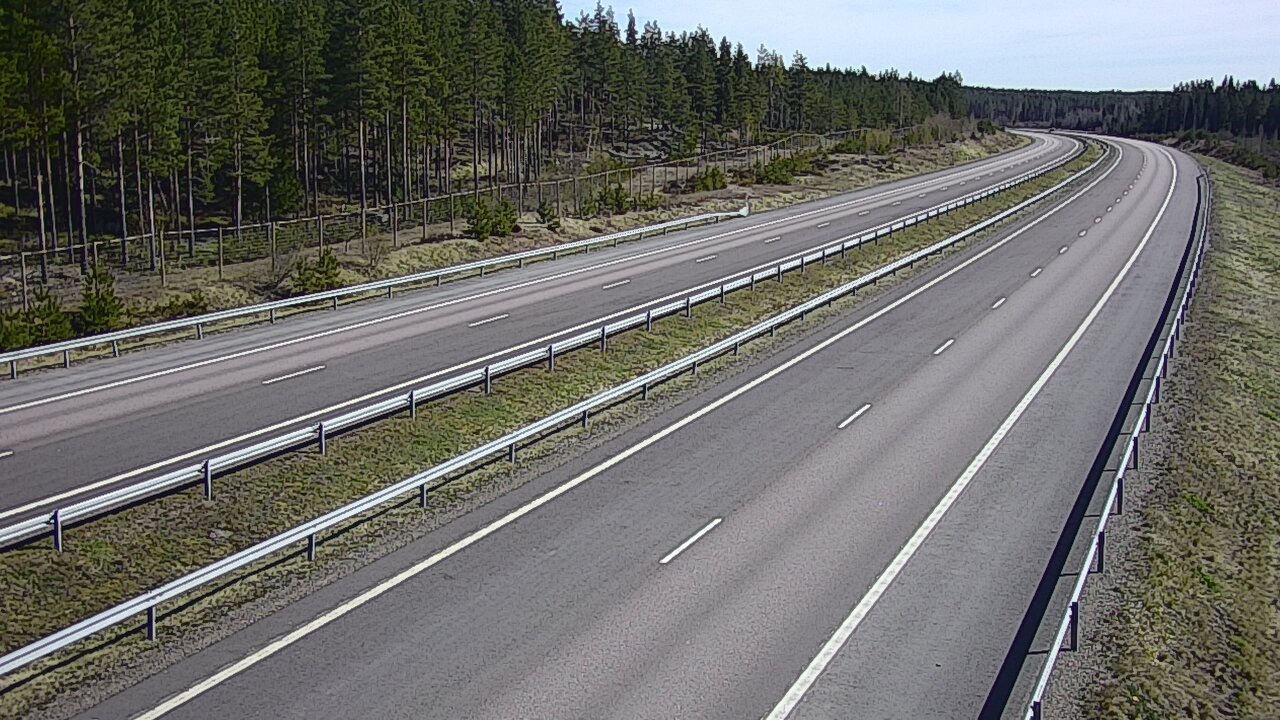 Weather Camera Image Väg 7 Vederlax, Vaalimaan tunneli, väst, Virolahti, Kymenlaakso