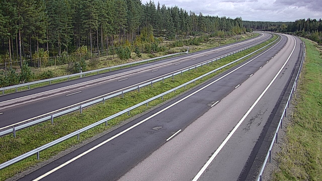 Weather Camera Image Väg 7 Vederlax, Vaalimaan tunneli, väst, Virolahti, Kymenlaakso
