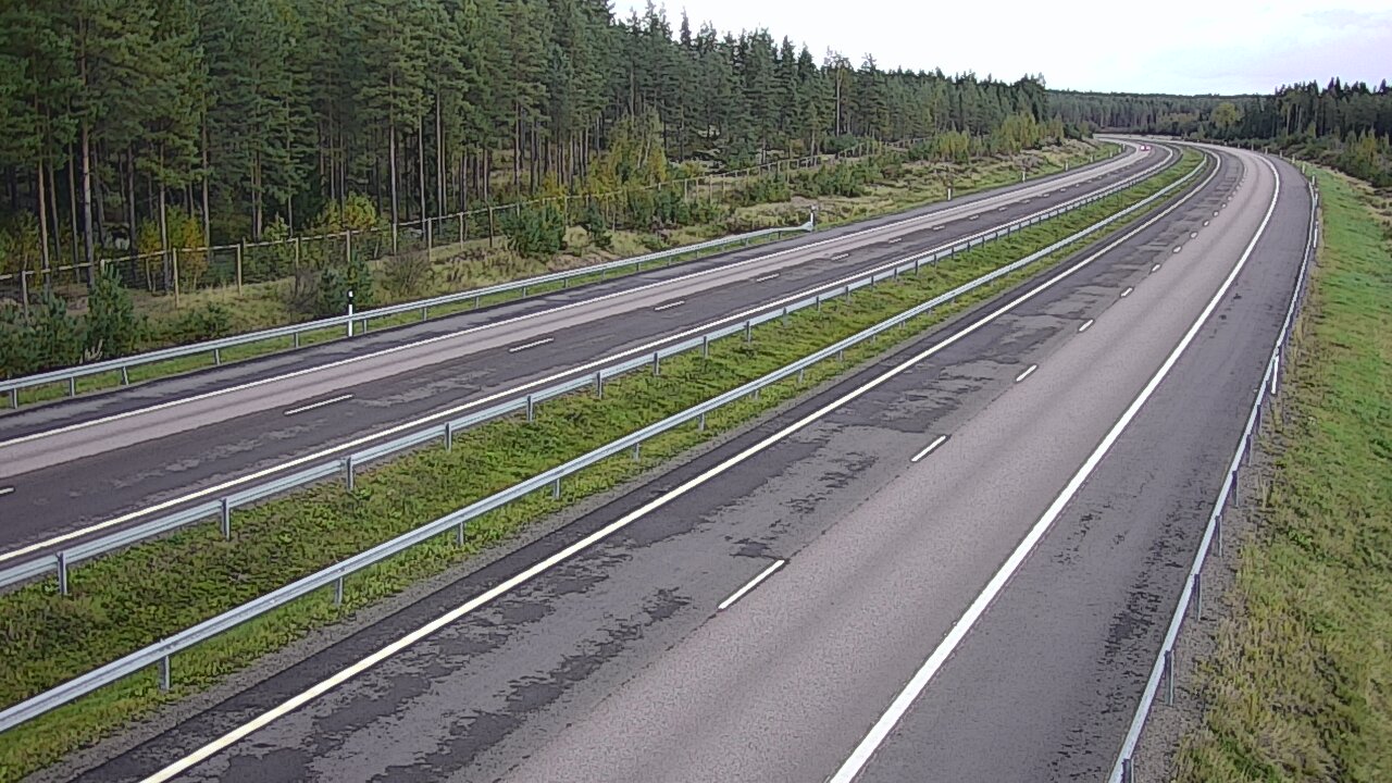 Weather Camera Image Väg 7 Vederlax, Vaalimaan tunneli, väst, Virolahti, Kymenlaakso