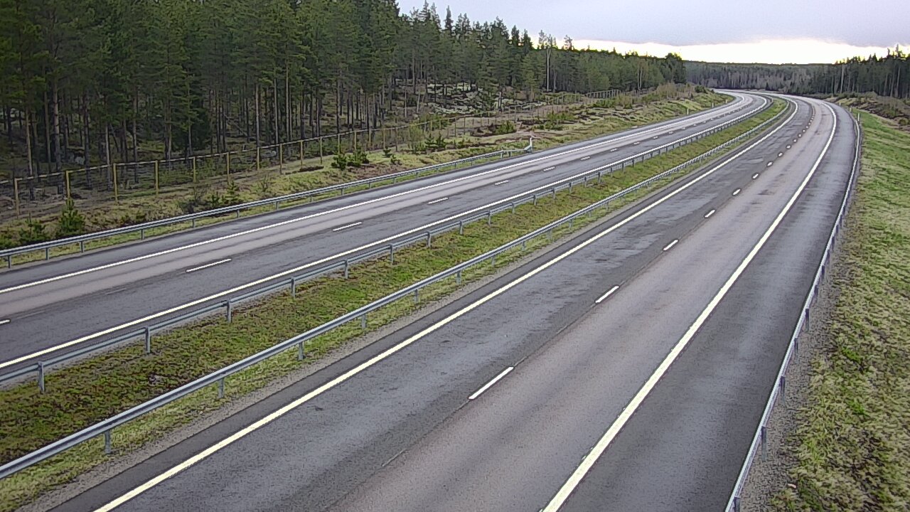 Weather Camera Image Väg 7 Vederlax, Vaalimaan tunneli, väst, Virolahti, Kymenlaakso