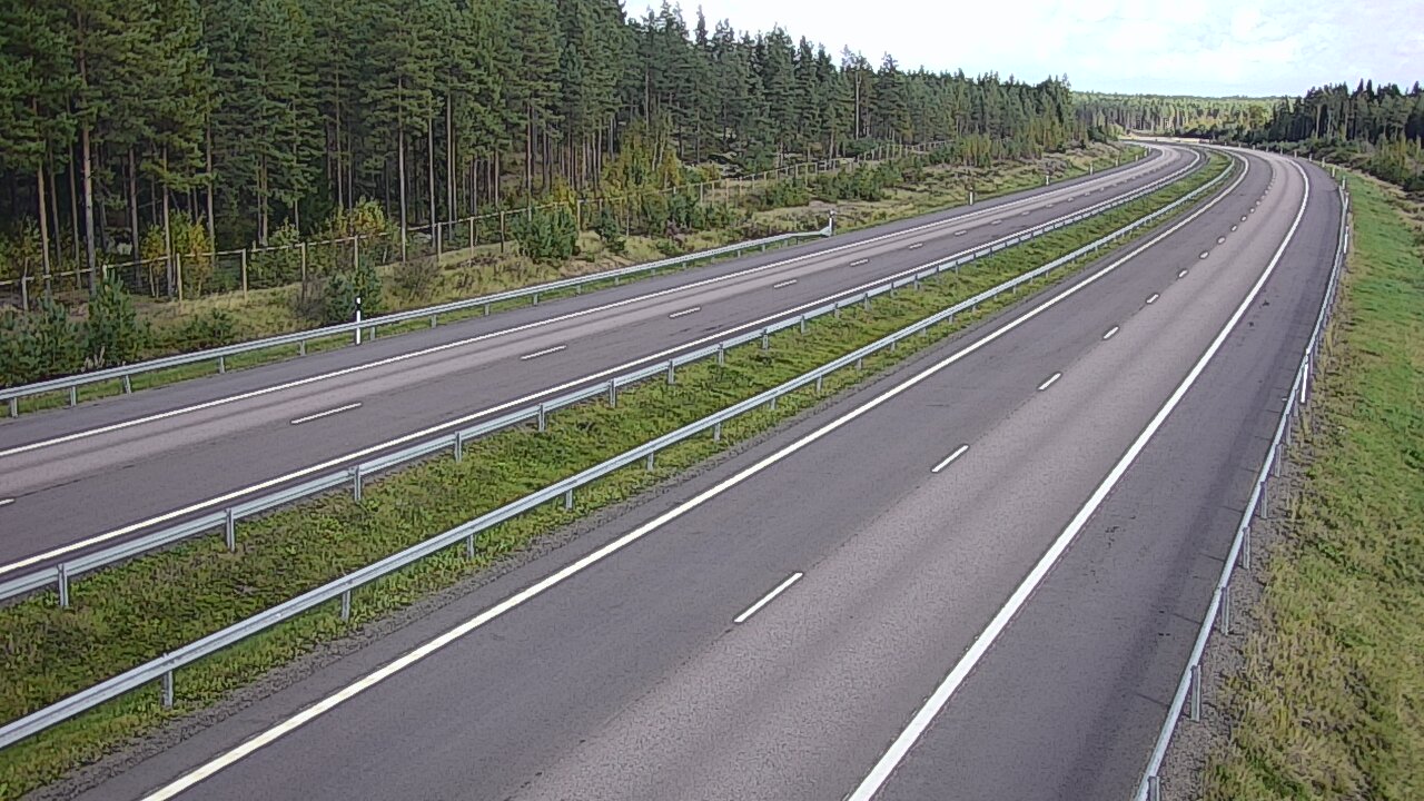 Weather Camera Image Väg 7 Vederlax, Vaalimaan tunneli, väst, Virolahti, Kymenlaakso