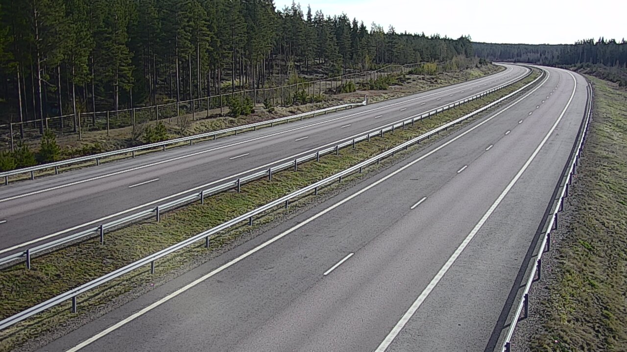 Weather Camera Image Väg 7 Vederlax, Vaalimaan tunneli, väst, Virolahti, Kymenlaakso