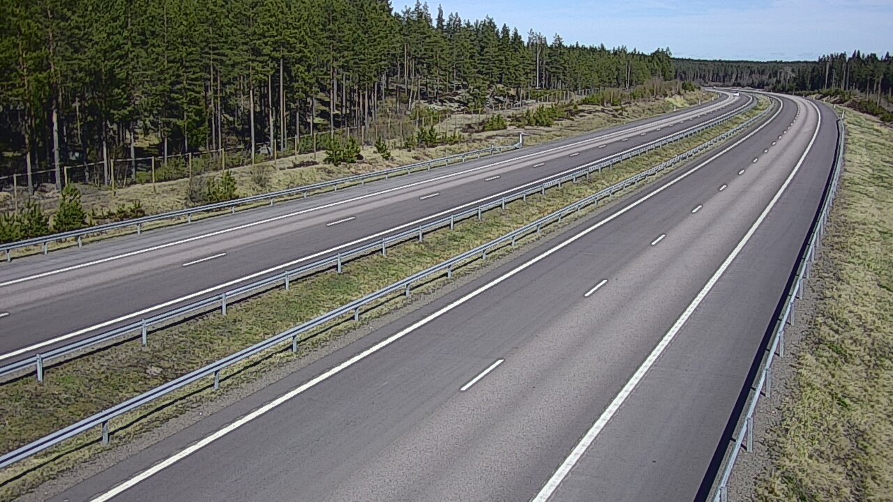 Weather Camera Image Väg 7 Vederlax, Vaalimaan tunneli, väst, Virolahti, Kymenlaakso