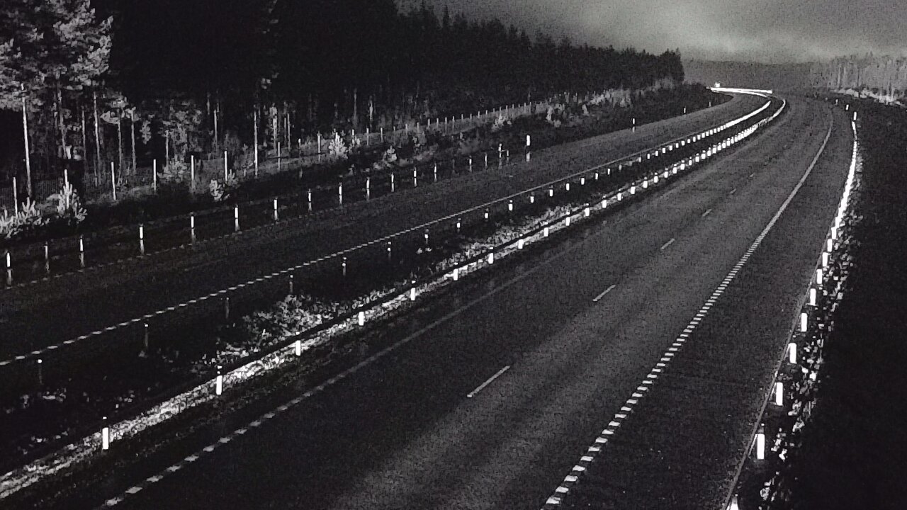 Weather Camera Image Väg 7 Vederlax, Vaalimaan tunneli, väst, Virolahti, Kymenlaakso