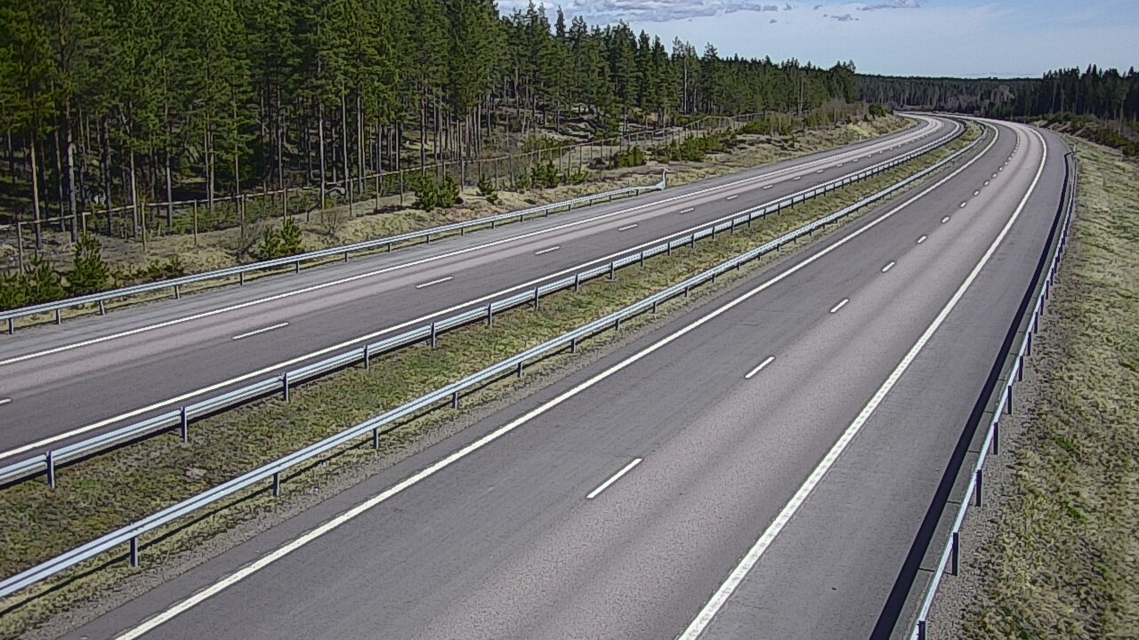 Weather Camera Image Väg 7 Vederlax, Vaalimaan tunneli, väst, Virolahti, Kymenlaakso