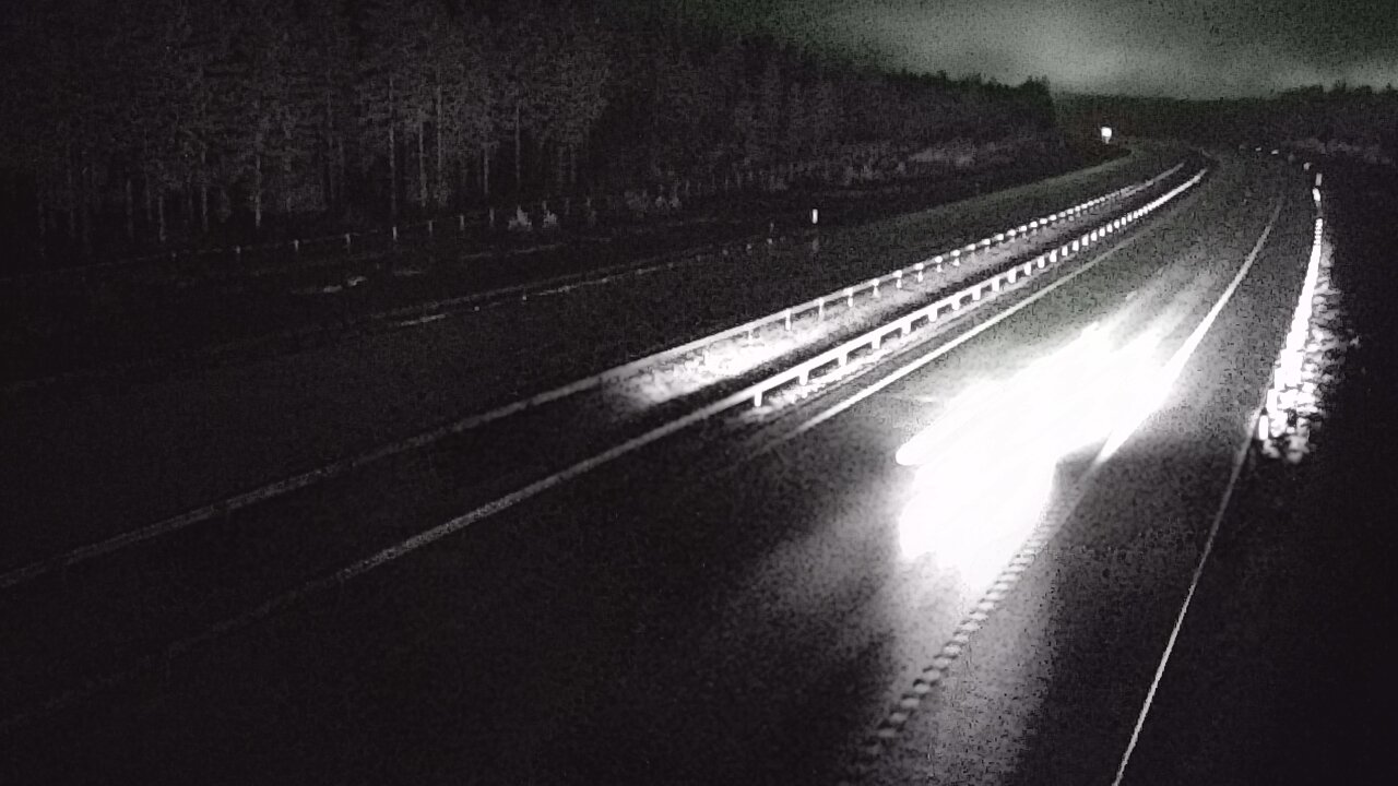 Weather Camera Image Väg 7 Vederlax, Vaalimaan tunneli, väst, Virolahti, Kymenlaakso