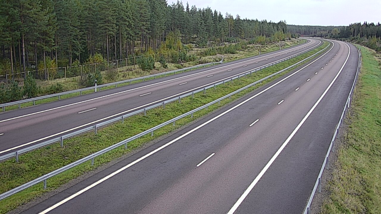 Weather Camera Image Väg 7 Vederlax, Vaalimaan tunneli, väst, Virolahti, Kymenlaakso