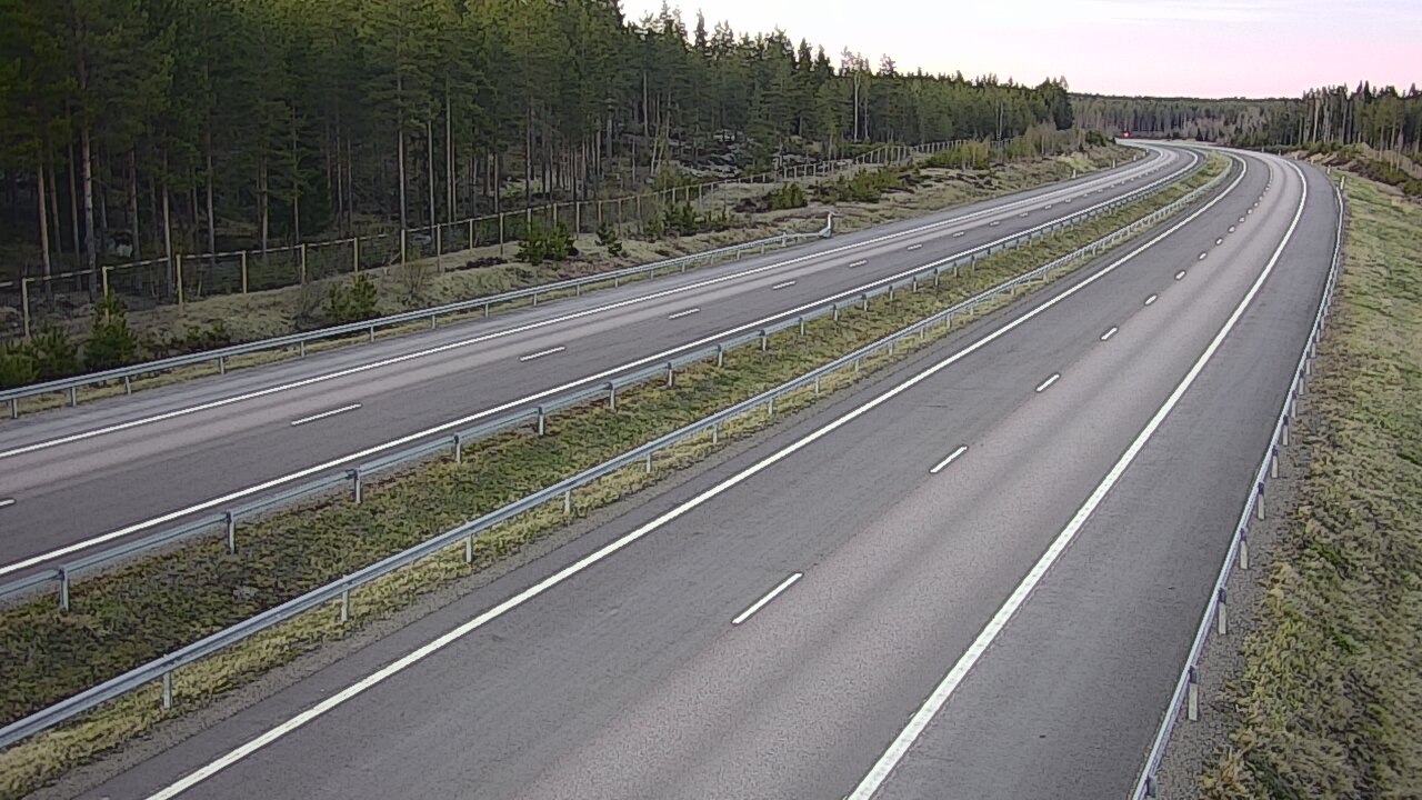 Weather Camera Image Väg 7 Vederlax, Vaalimaan tunneli, väst, Virolahti, Kymenlaakso