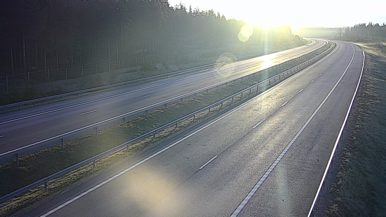 Weather Camera Image Väg 7 Vederlax, Vaalimaan tunneli, väst, Virolahti, Kymenlaakso