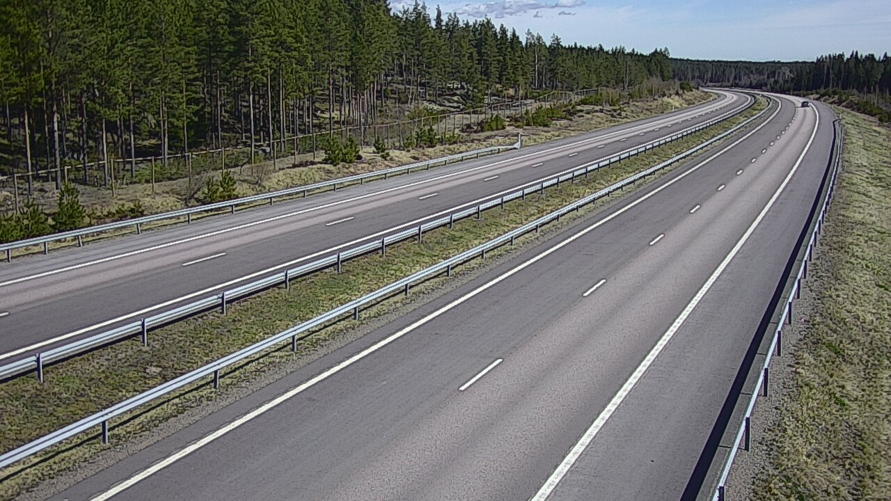 Weather Camera Image Väg 7 Vederlax, Vaalimaan tunneli, väst, Virolahti, Kymenlaakso