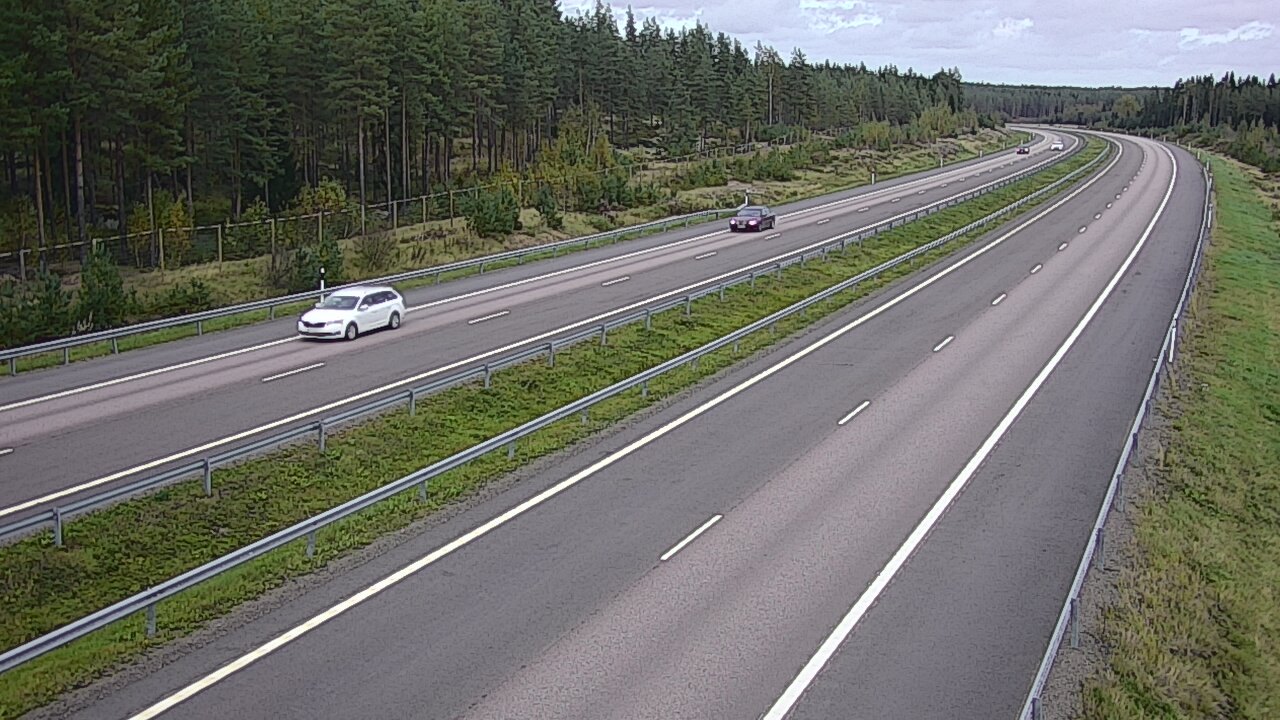 Weather Camera Image Väg 7 Vederlax, Vaalimaan tunneli, väst, Virolahti, Kymenlaakso