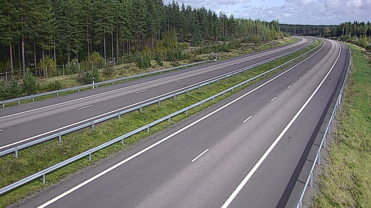 Weather Camera Image Väg 7 Vederlax, Vaalimaan tunneli, väst, Virolahti, Kymenlaakso