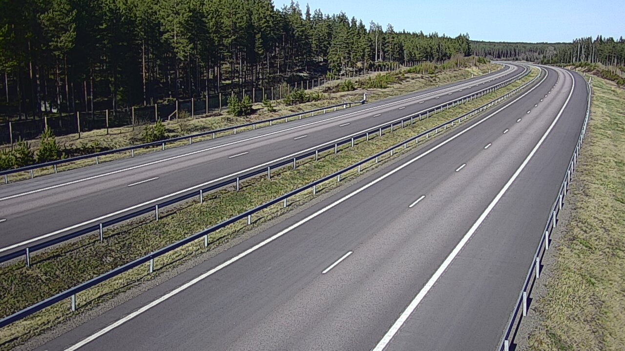 Weather Camera Image Väg 7 Vederlax, Vaalimaan tunneli, väst, Virolahti, Kymenlaakso