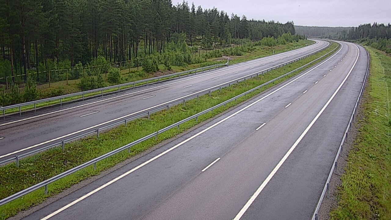Weather Camera Image Väg 7 Vederlax, Vaalimaan tunneli, väst, Virolahti, Kymenlaakso