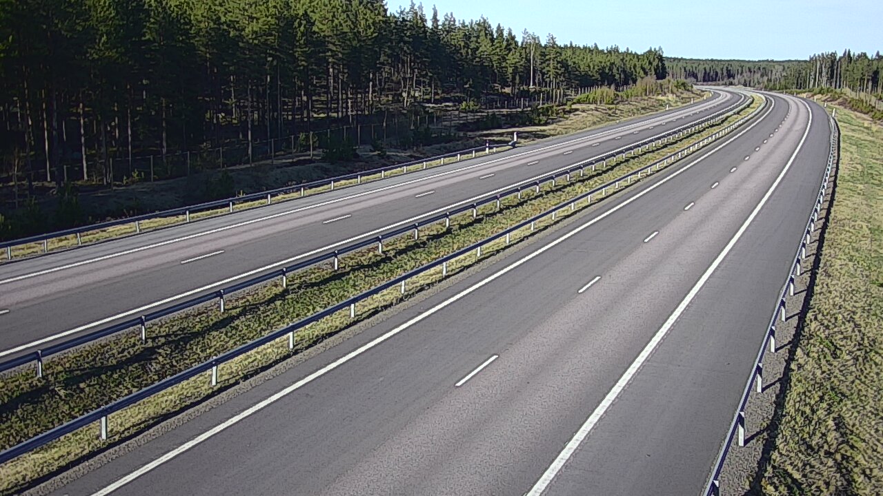 Weather Camera Image Väg 7 Vederlax, Vaalimaan tunneli, väst, Virolahti, Kymenlaakso