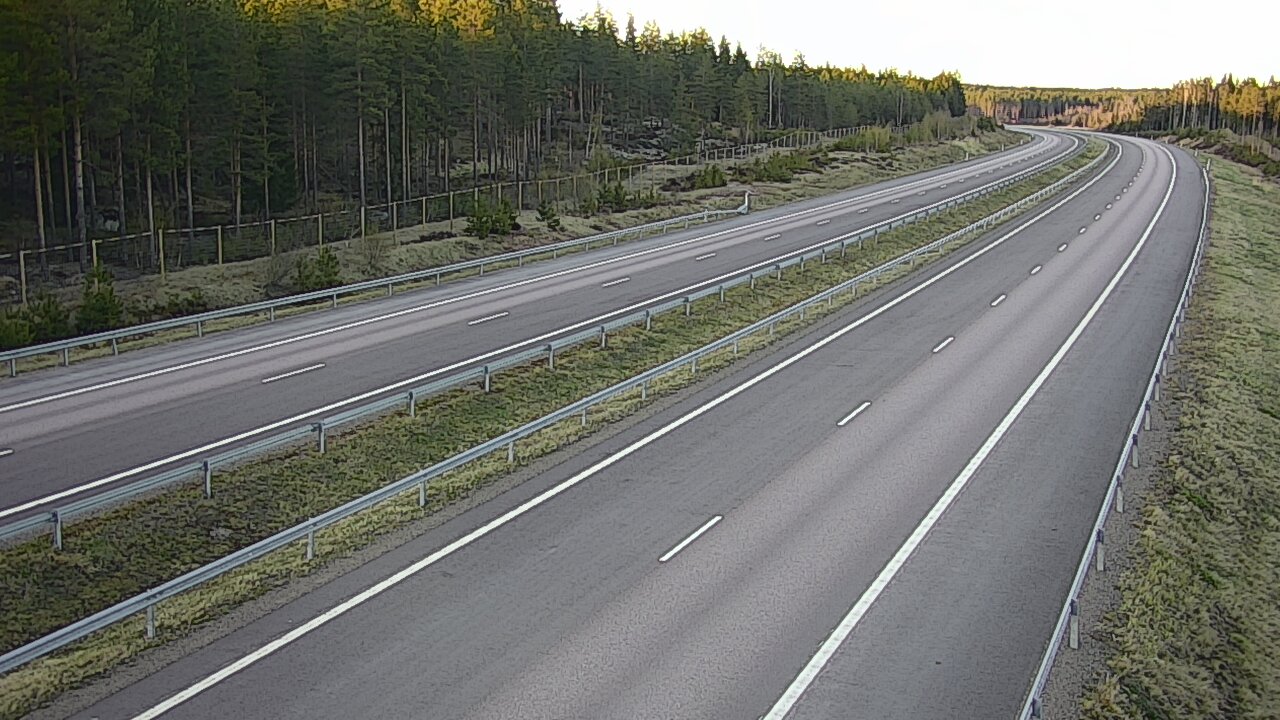 Weather Camera Image Väg 7 Vederlax, Vaalimaan tunneli, väst, Virolahti, Kymenlaakso