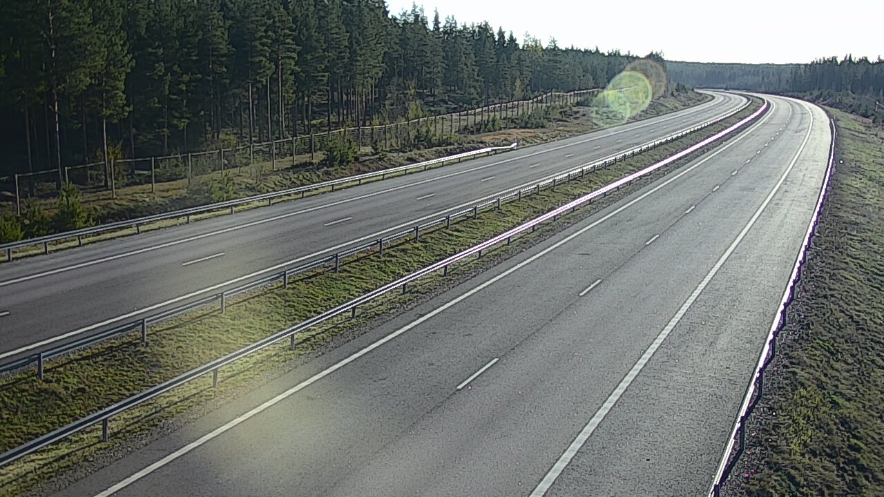 Weather Camera Image Väg 7 Vederlax, Vaalimaan tunneli, väst, Virolahti, Kymenlaakso