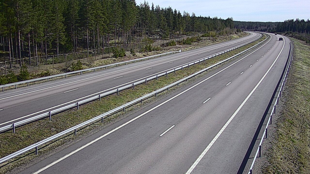 Weather Camera Image Väg 7 Vederlax, Vaalimaan tunneli, väst, Virolahti, Kymenlaakso