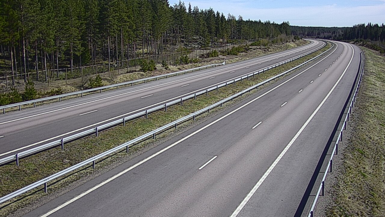 Weather Camera Image Väg 7 Vederlax, Vaalimaan tunneli, väst, Virolahti, Kymenlaakso
