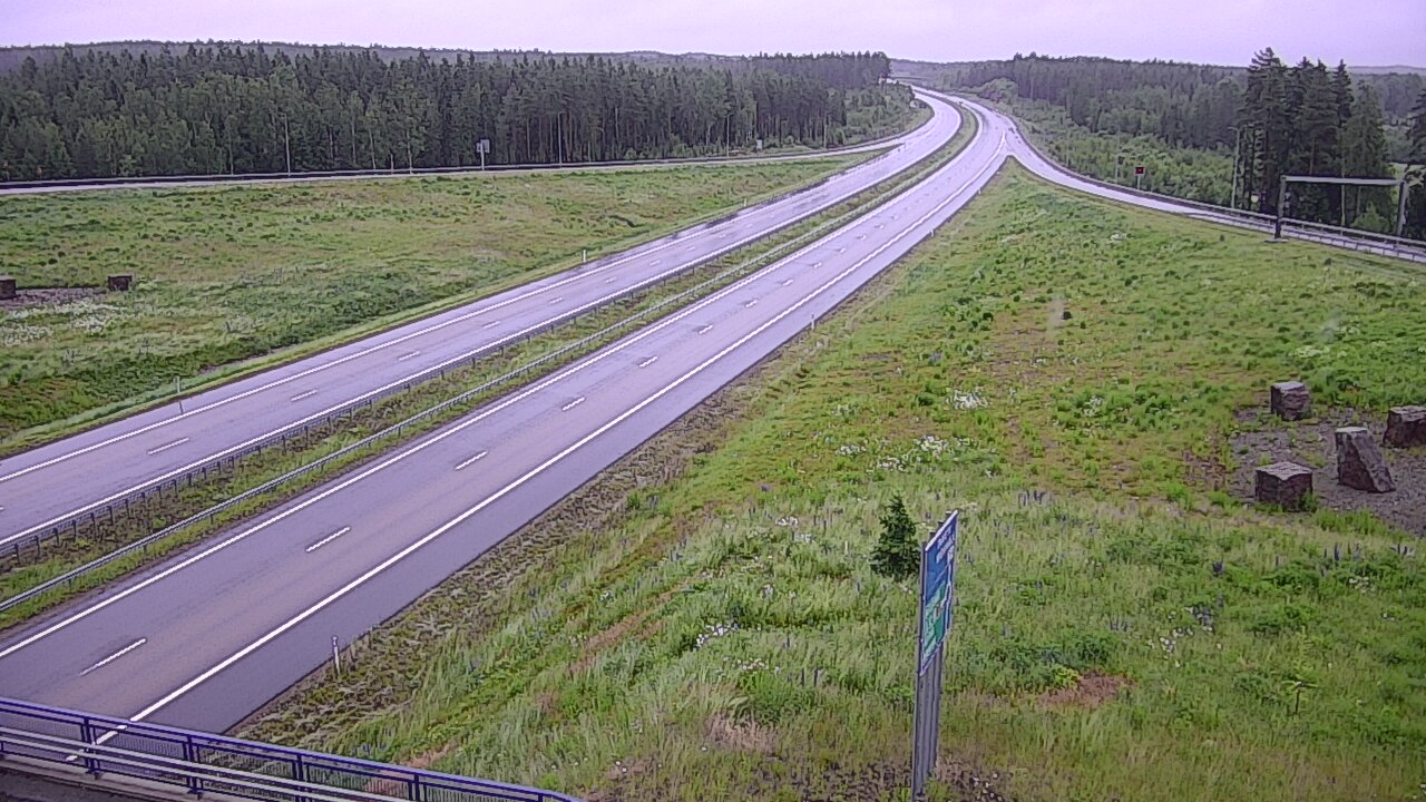 Weather Camera Image Väg 7 Vederlax, Virojoki, Virolahti, Kymenlaakso