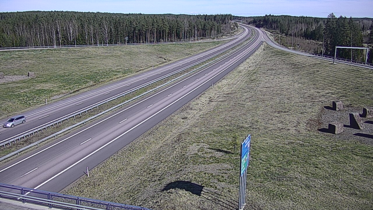 Weather Camera Image Väg 7 Vederlax, Virojoki, Virolahti, Kymenlaakso